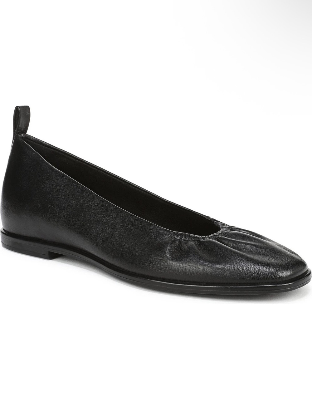 Naturalizer Black Leather Ballet Flat Loafers